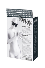 Черная кожаная маска Anonymo с мягким подкладом (Цвет: черный)