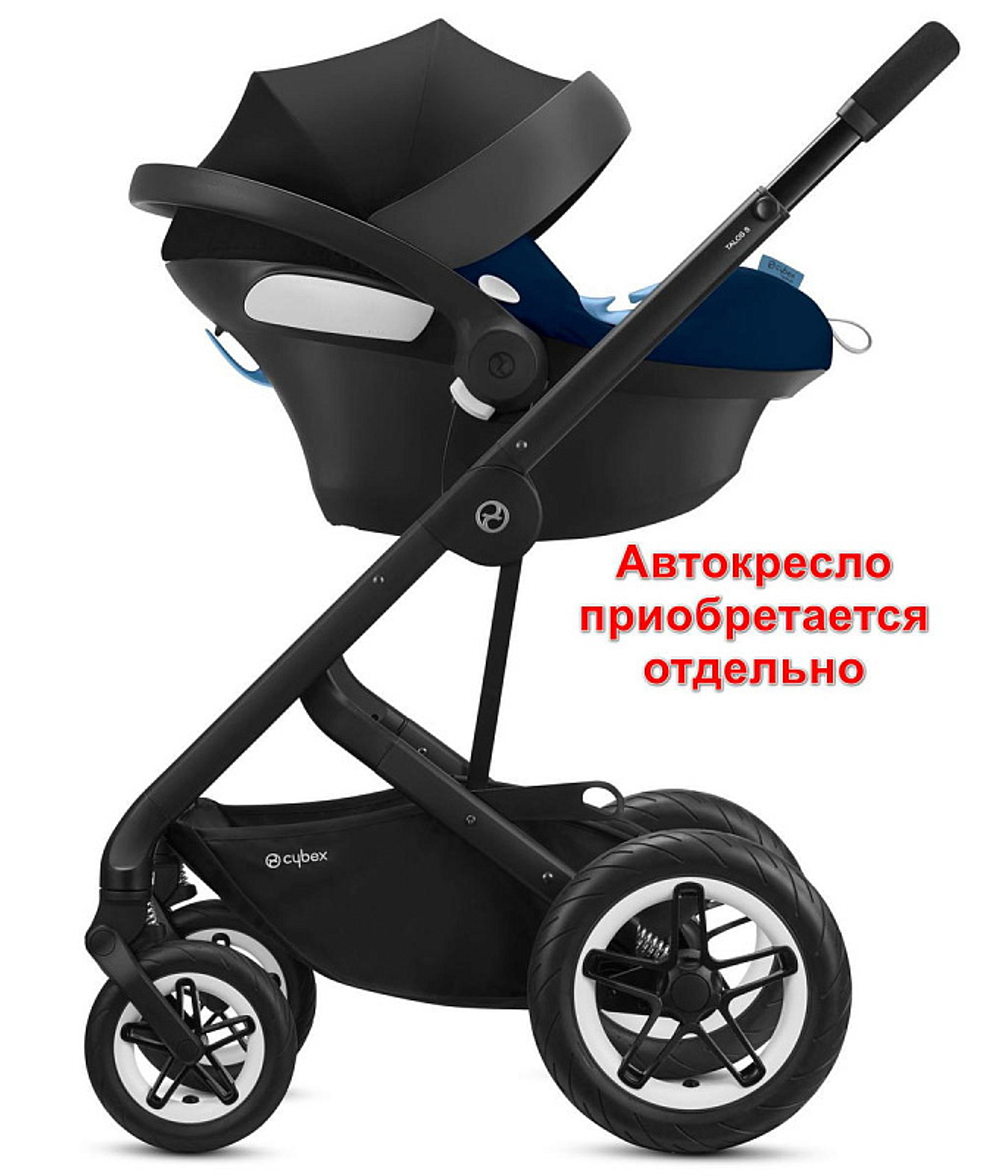 Коляска Cybex Talos S Lux BLK complete 2 в 1 Moon Black с дождевиками