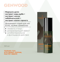 ДЕЗОДОРАНТ-СПРЕЙ ДЛЯ НОГ ESTEL ALPHA GENWOOD