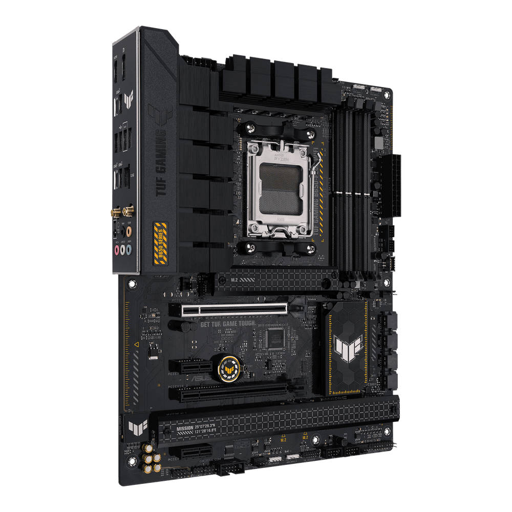 Материнская плата ASUS TUF GAMING B650-PLUS WIFI AM5 4xDDR5 4xSATA3 RAID 3xM.2 DP HDMI ATX