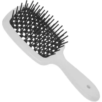 Расческа для волос Janeke Superbrush - (White And Black) Белая с черным