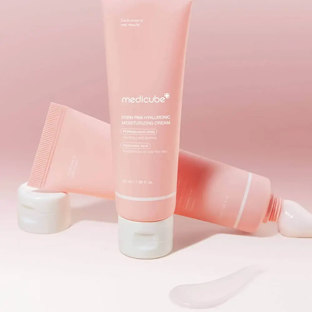 MEDICUBE Крем увлажняющий с пептидами PDRN Pink Hyaluronic Moisturizing Cream (50 мл)
