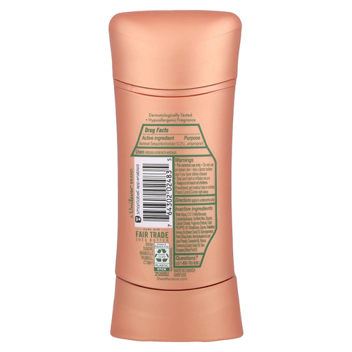 SheaMoisture, Дезодорант-антиперспирант, Sensitive, алоэ вера и керамиды, 74 г (2,6 унции)