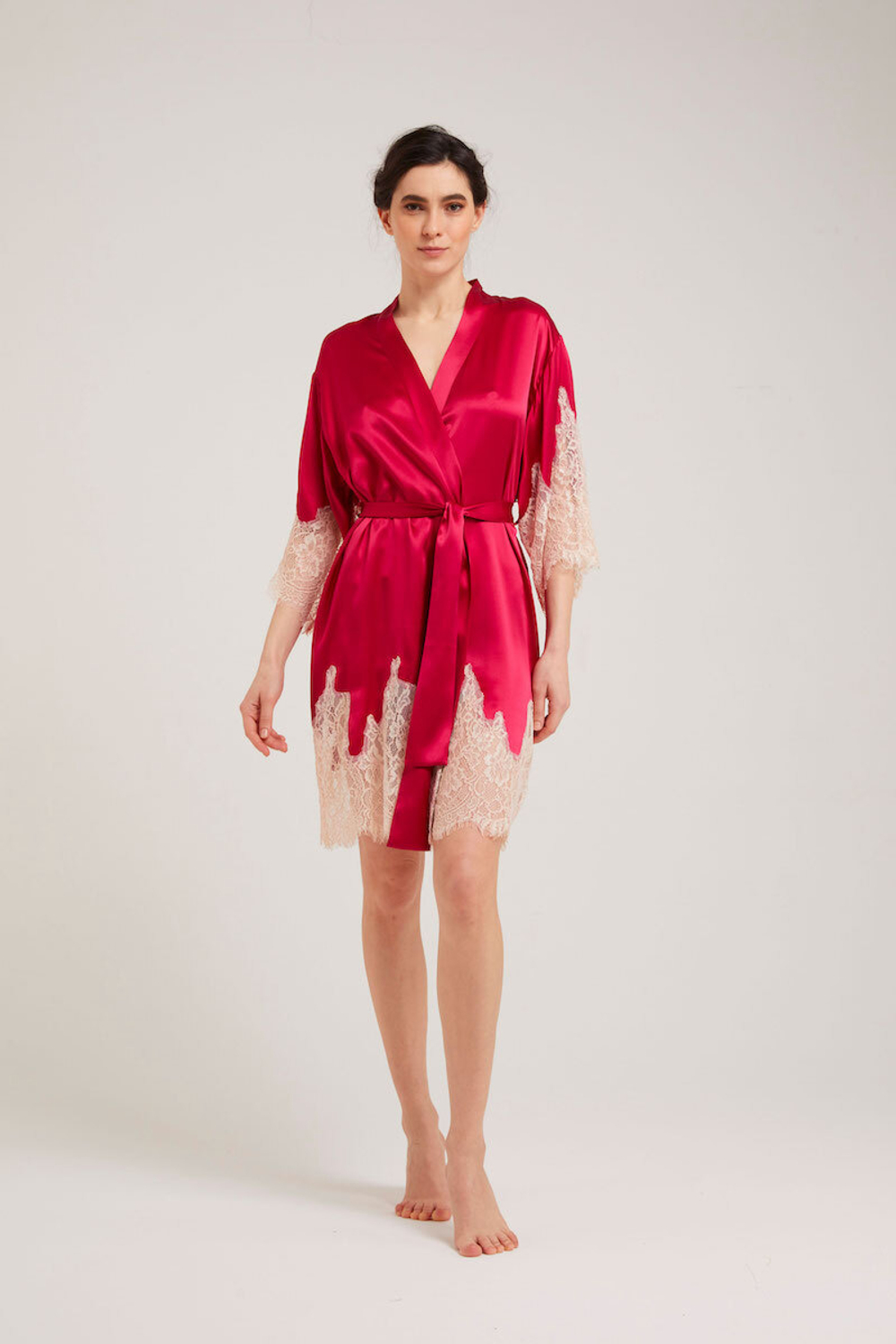 Халат Vivis Lauren berry-bullet малиновый