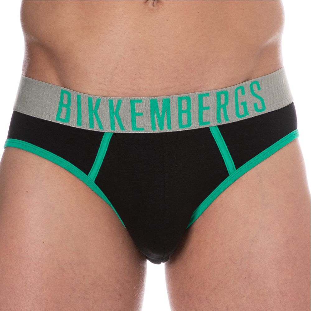 Мужские трусы брифы (черный,синий, белый) набор 3 в 1 Bikkembergs SPORTY BKK1USP12TR