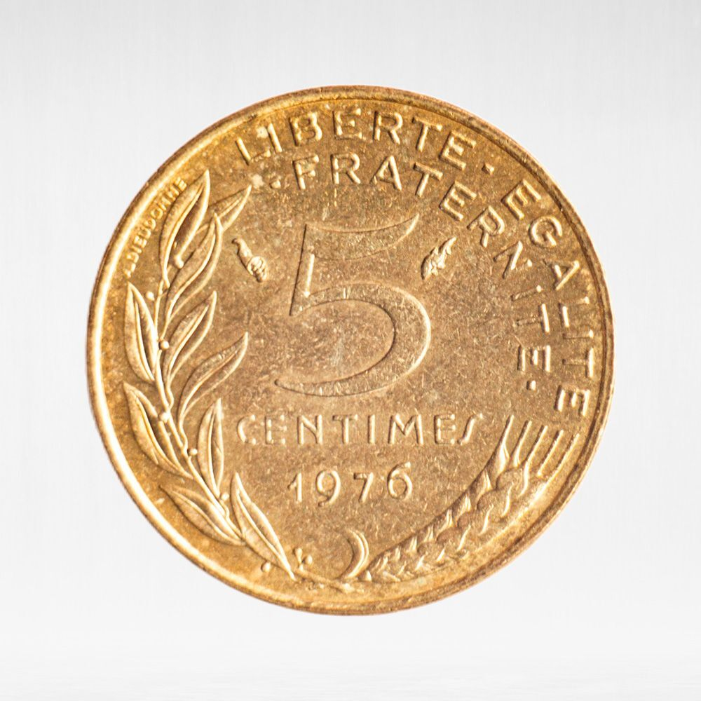 France, 5 Centimes 1976, XF