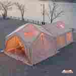 Пневмокаркасная палатка «Летний Уют» 3,6×3,6×2,5 м — семейная, кемпинговая из ПВХ