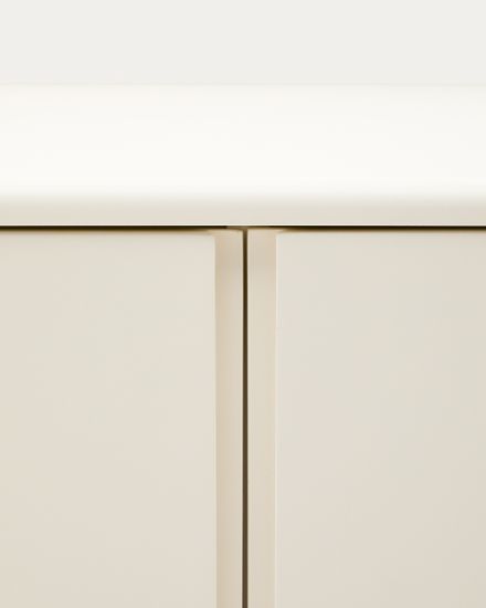 Мебель для ванной комнаты Salaya из лакированной бежевой фанеры ясеня