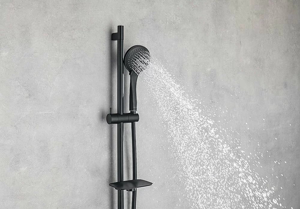 Душевая система Aquatek Вега AQ1075MB черная матовая