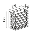 Уличный настенный светодиодный светильник Maytoni Downing Street O020WL-L10B3K
