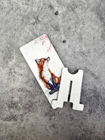 Подставка для телефона деревянная