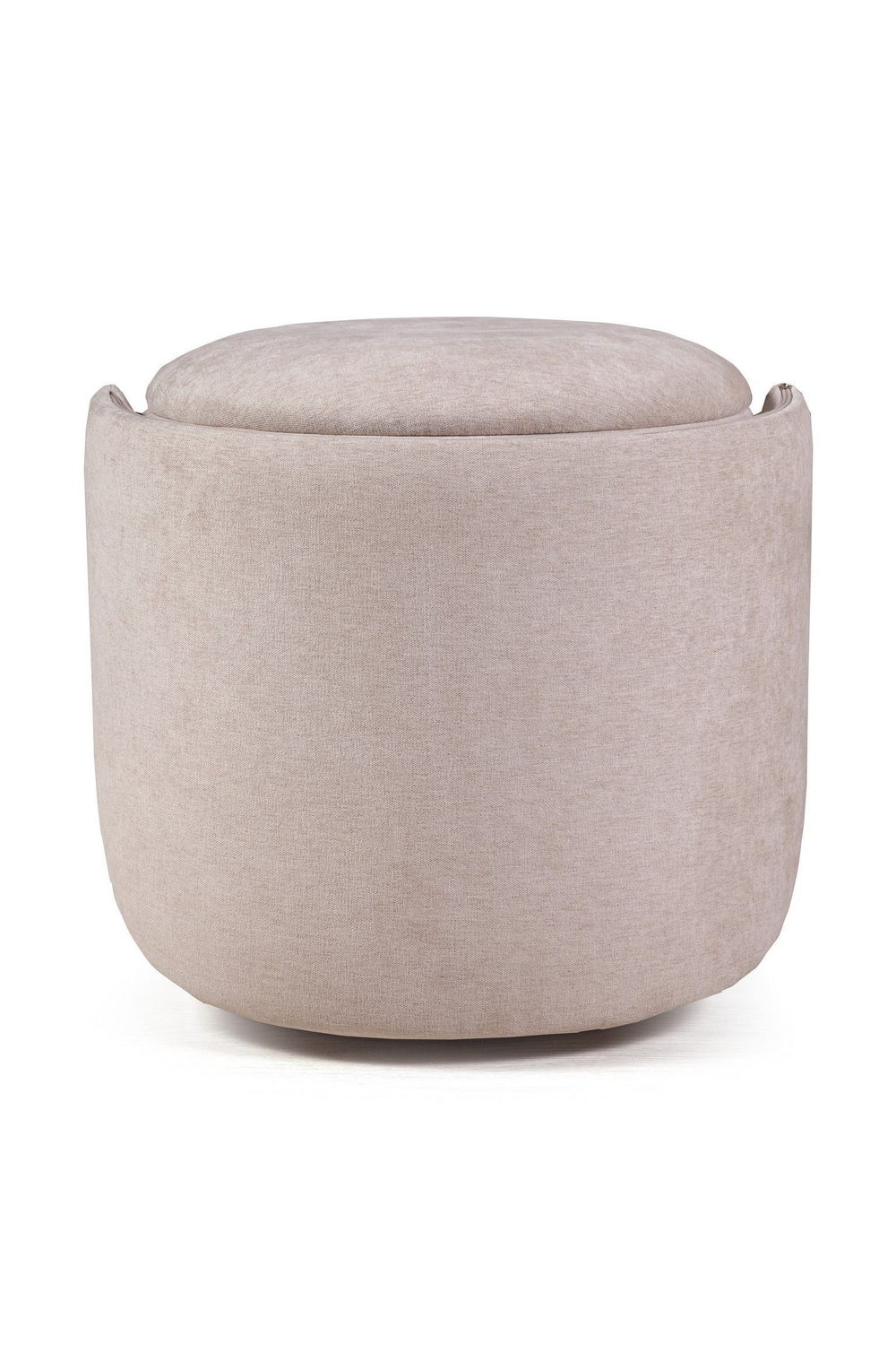 Пуф с кручением Bubble, шенилл puffy бежевый