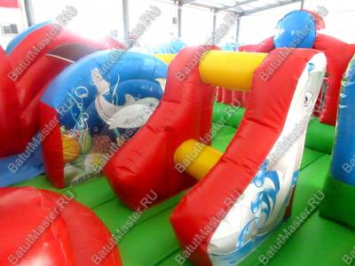 Коммерческий надувной батут "Царство зверей 2" 5*5*3,5 м
