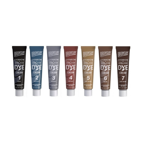 Краска для ресниц и бровей кремовая BRONSUN, 15 мл