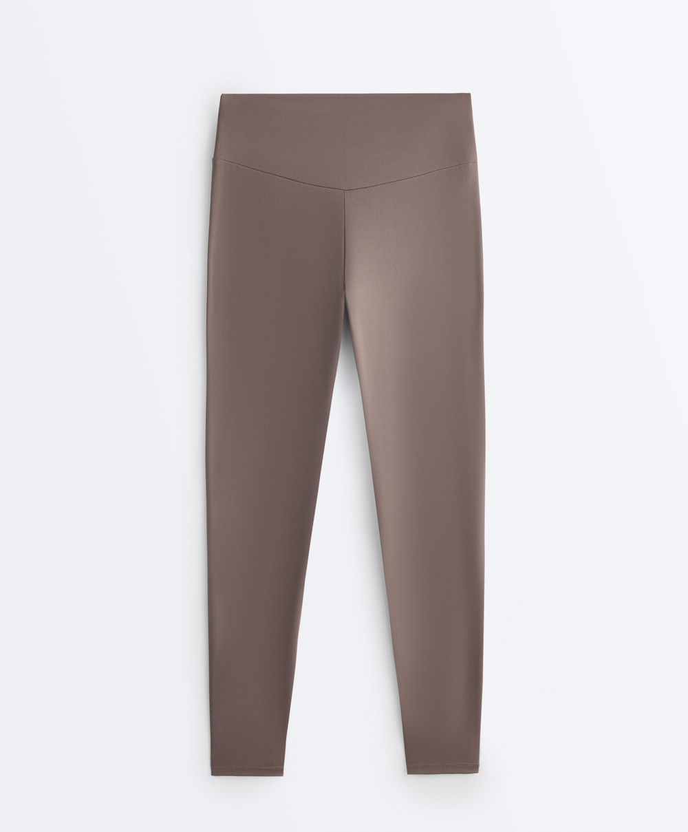 OYSHO Легинсы Comfortlux длиной до щиколотки с высокой посадкой, серо-коричневый