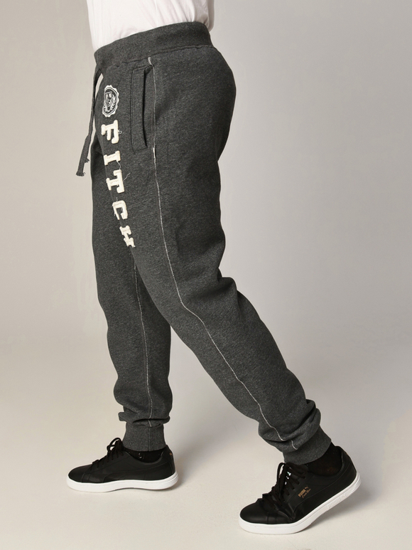 Трикотажные прямые флисовые брюки Abercrombie & Fitch FABT12