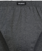 Мужские трусы слипы классика Atlantic, набор 3 шт., хлопок, изумрудные + темно-серые меланж + баклажановые, 3MP-202