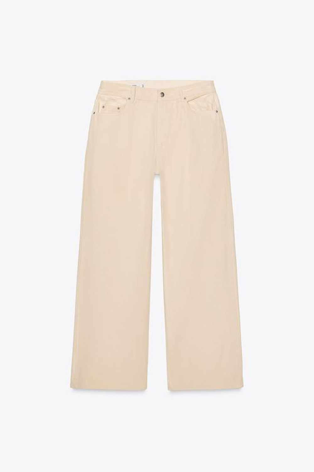 ZARA ДЖИНСЫ RELAXED FIT СО СРЕДНЕЙ ПОСАДКОЙ — LIMITED EDITION, ЭКРЮ