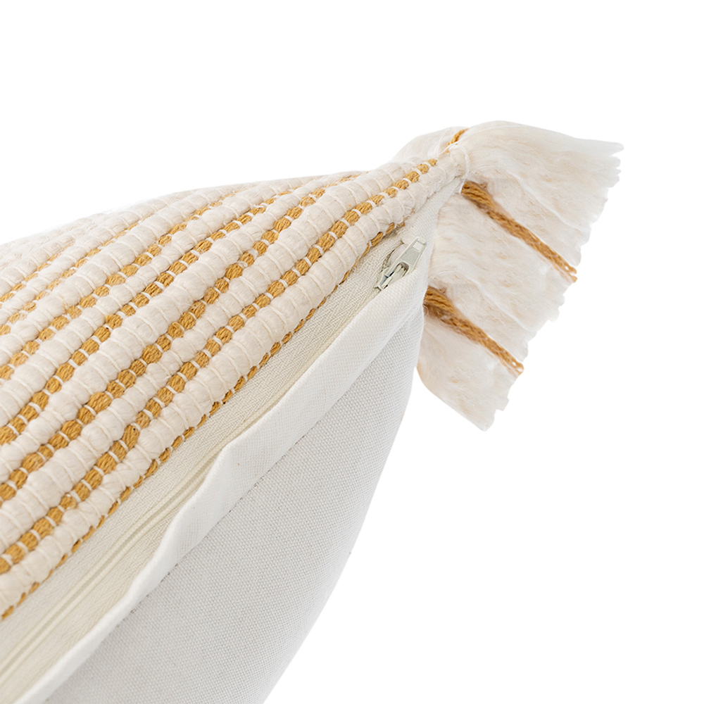 Чехол на подушку горчичного цвета clouds из коллекции ethnic, 35х60 см