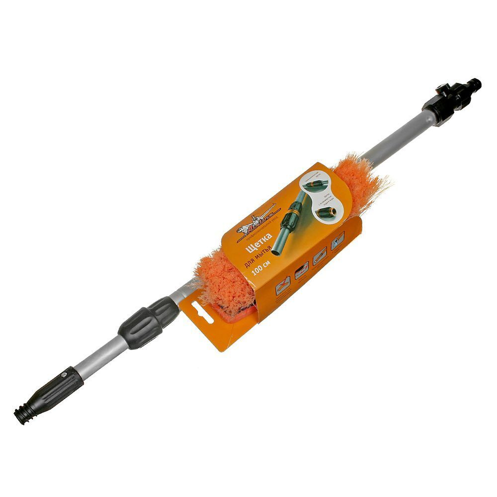 Щетка для мытья авто телескоп, 70-100 см, с краном для воды, Airline, AB-H-04