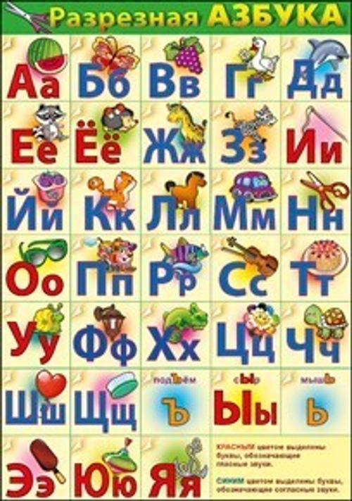 Обучающие карточки 3000557 Разрезная азбука, 144х206 46022
