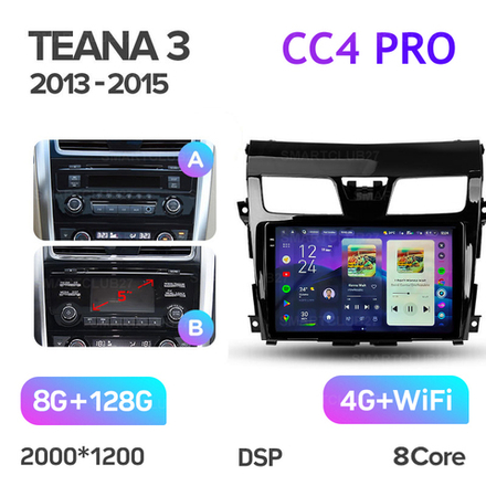 Teyes CC4 Pro 10,2" для Nissan Teana 2013-2015