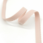 Резинка становая с фестончатым краем ПУДРА, 12мм