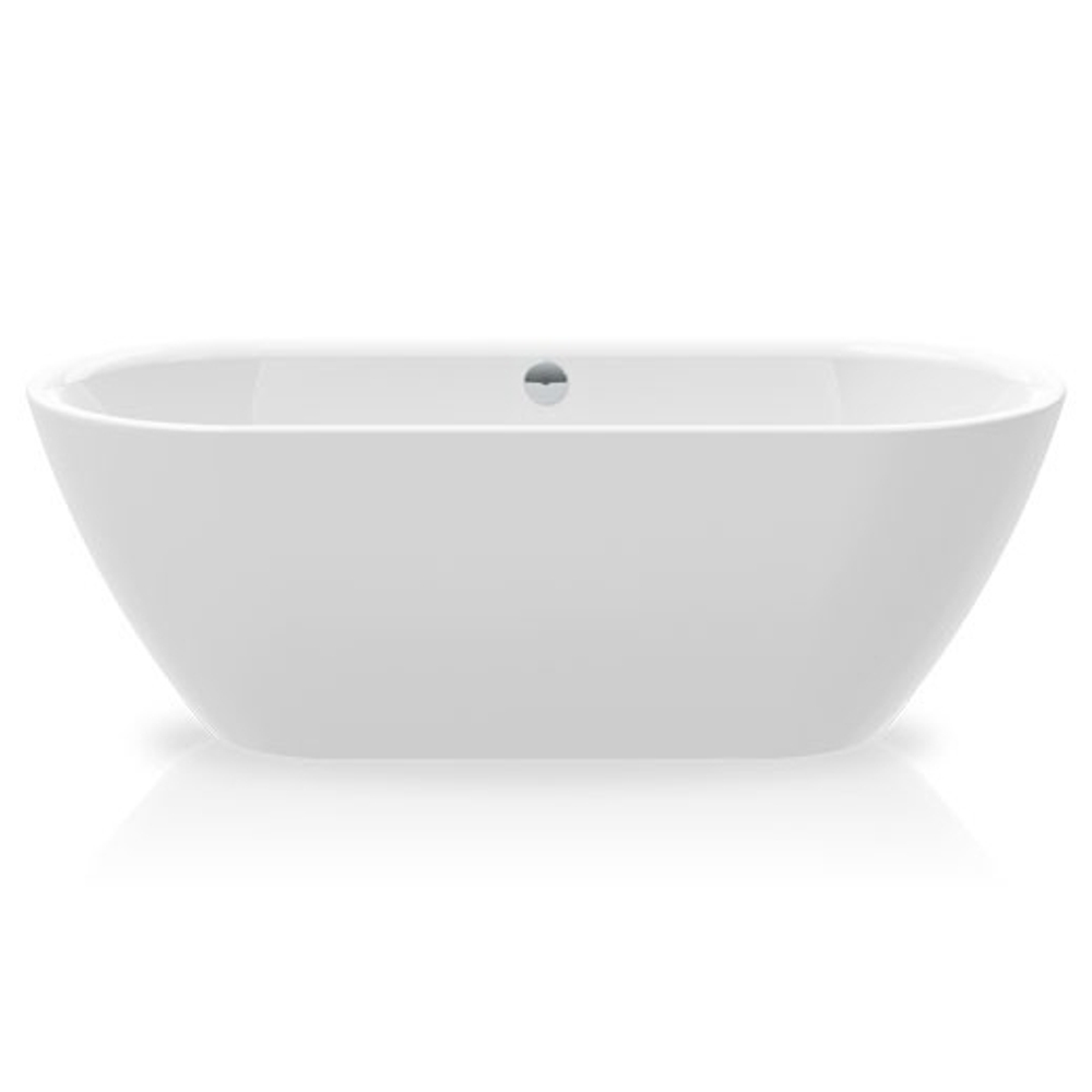 Ванна отдельностоящая STAR, 190х90, слив-перелив Click-Clack тип S, белая/хром, BT-STAR19090FS-BNCR