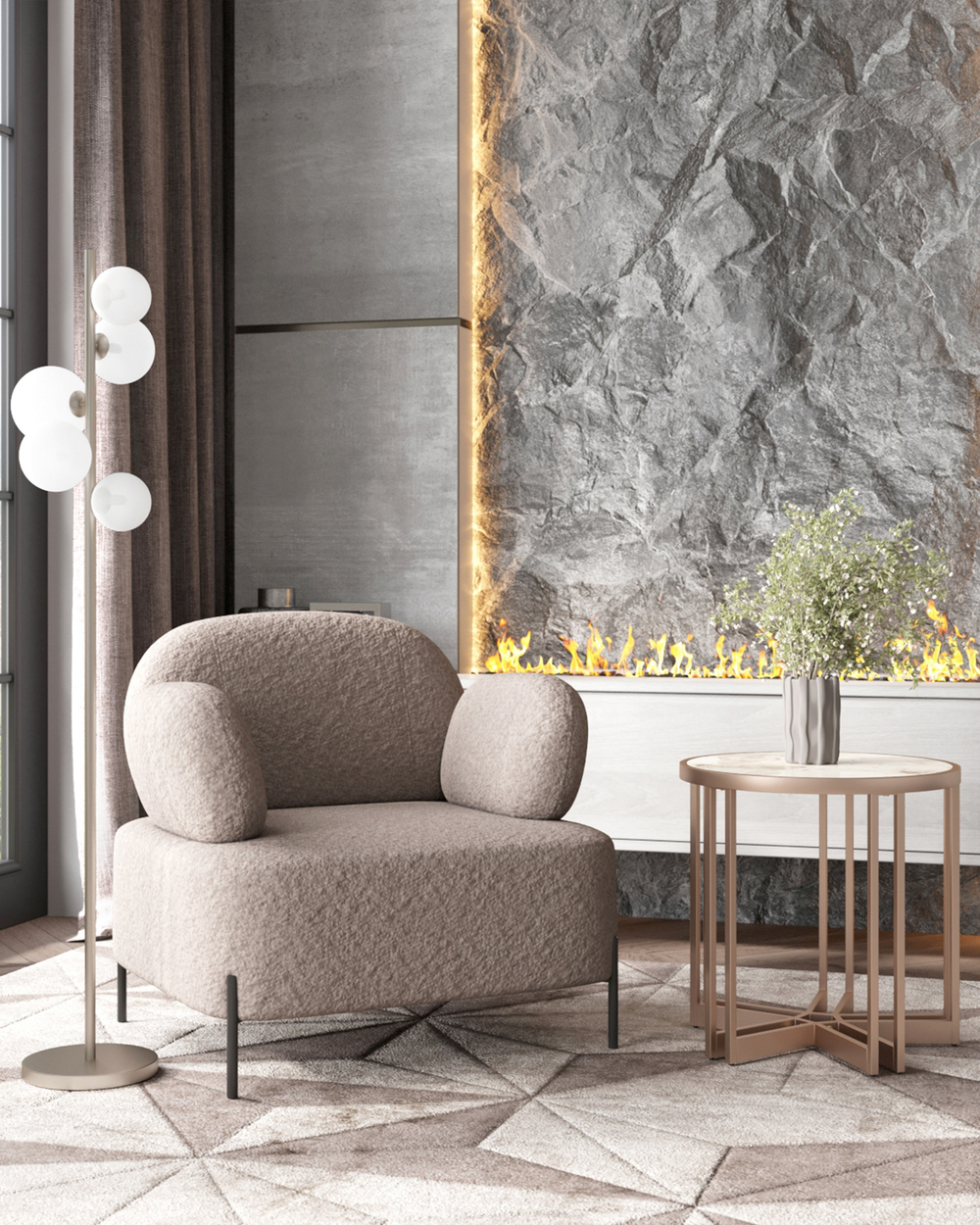 Торшер Moderli V11470-5F Renny