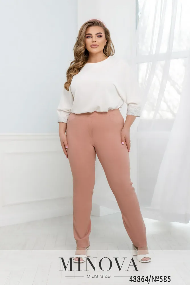Брюки 585-персик Minova