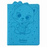 Дневник 1-4 класс 48 л., обложка кожзам (твердая) с фигурным краем, ЮНЛАНДИЯ, "КОТЕНОК", 105949