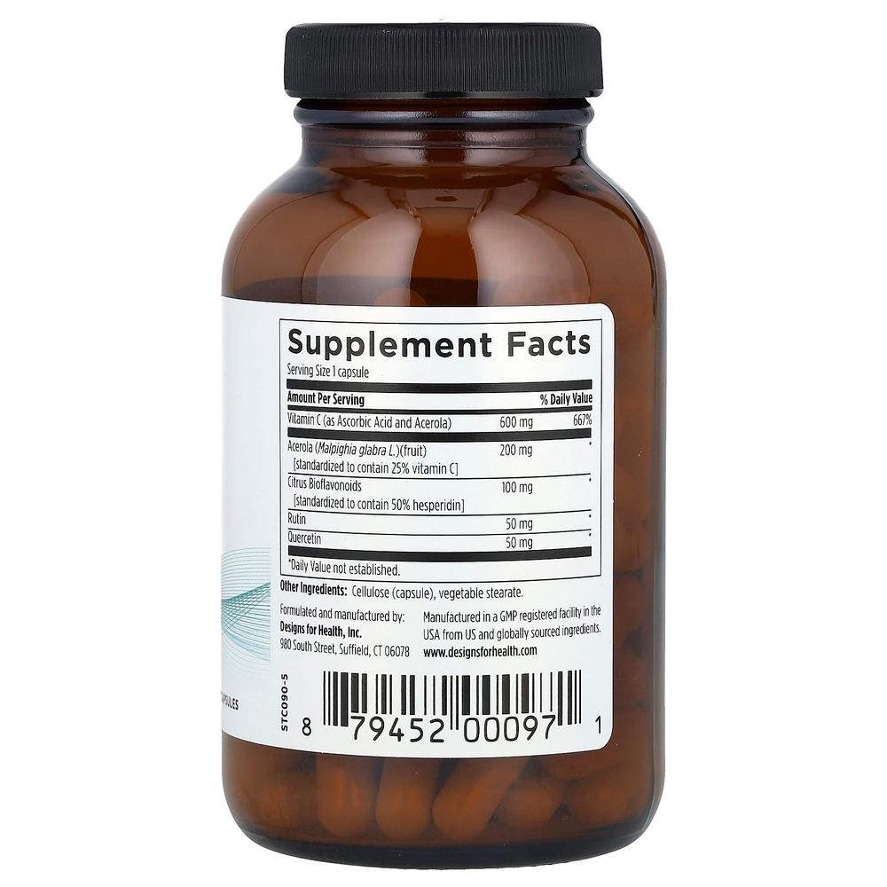 Designs For Health, Stellar C ™, 90 вегетарианских капсул