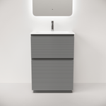 Тумба напольная Sancos Folk Floor 590х445х850, c двумя ящиками оснащенными доводчиками, Ergraut soft, арт.FL60FES