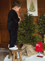 Велюровый комплект Mjölk (свитшот и брюки) Navy