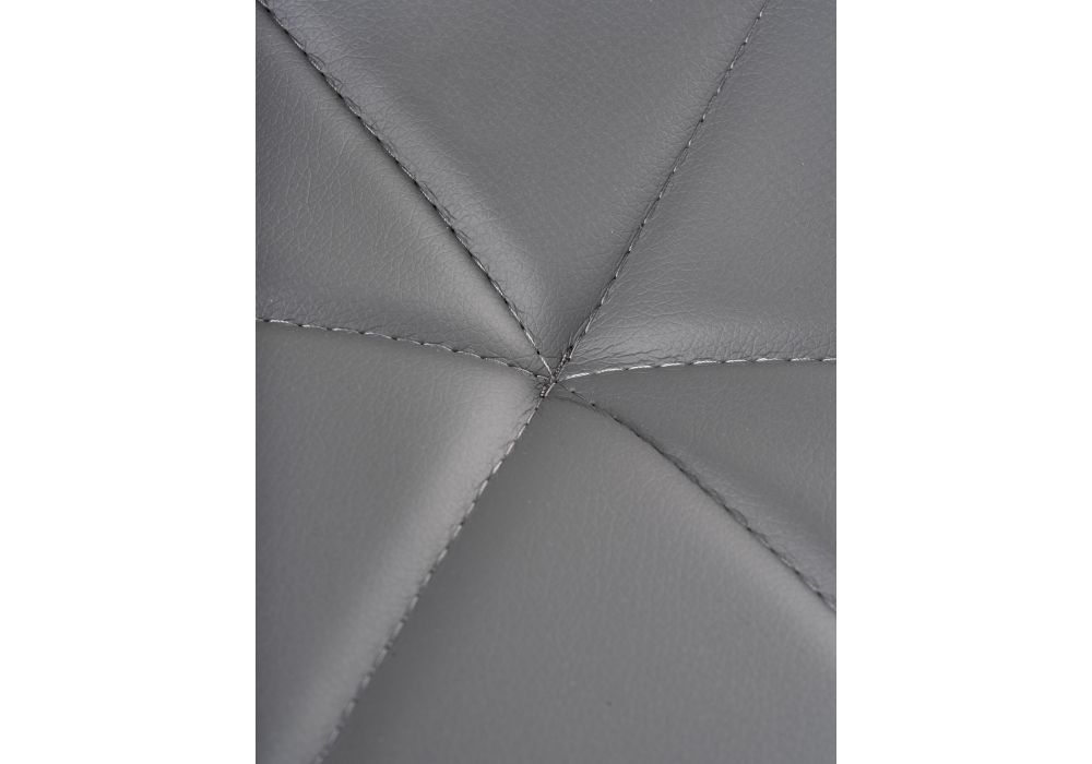 Стул на металлокаркасе Вальд экокожа серый / серый глянец