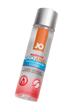 Анальный согревающий лубрикант на водной основе JO Anal H2O Warming - 120 мл.
