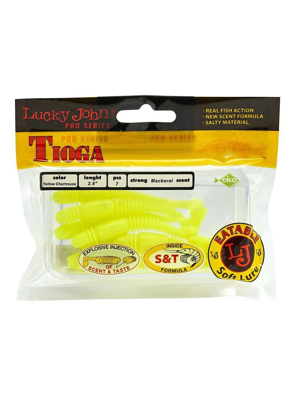 Виброхвосты съедобные LJ Pro Series TIOGA 3.9in (10.00)/T18 5 шт. в упак.