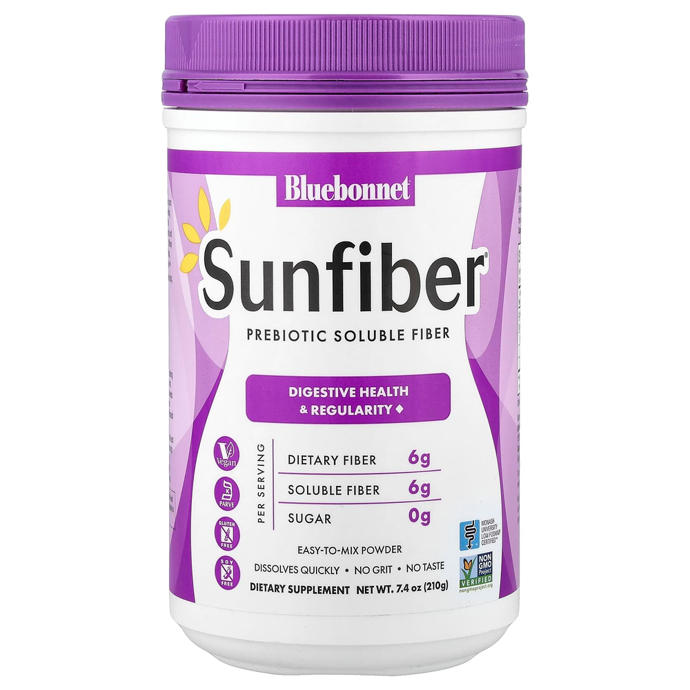 Bluebonnet Nutrition, Sunfiber®, пребиотическая растворимая клетчатка, 210 г (7,4 унции)