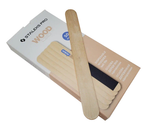 Пилка основа деревянная одноразовая EXPERT 20 STALEKS, 50 шт