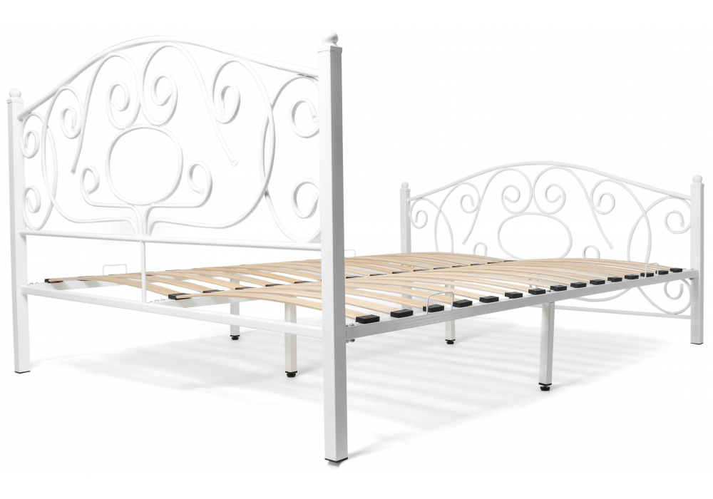 Полутораспальная кровать Викси 140х200 белая