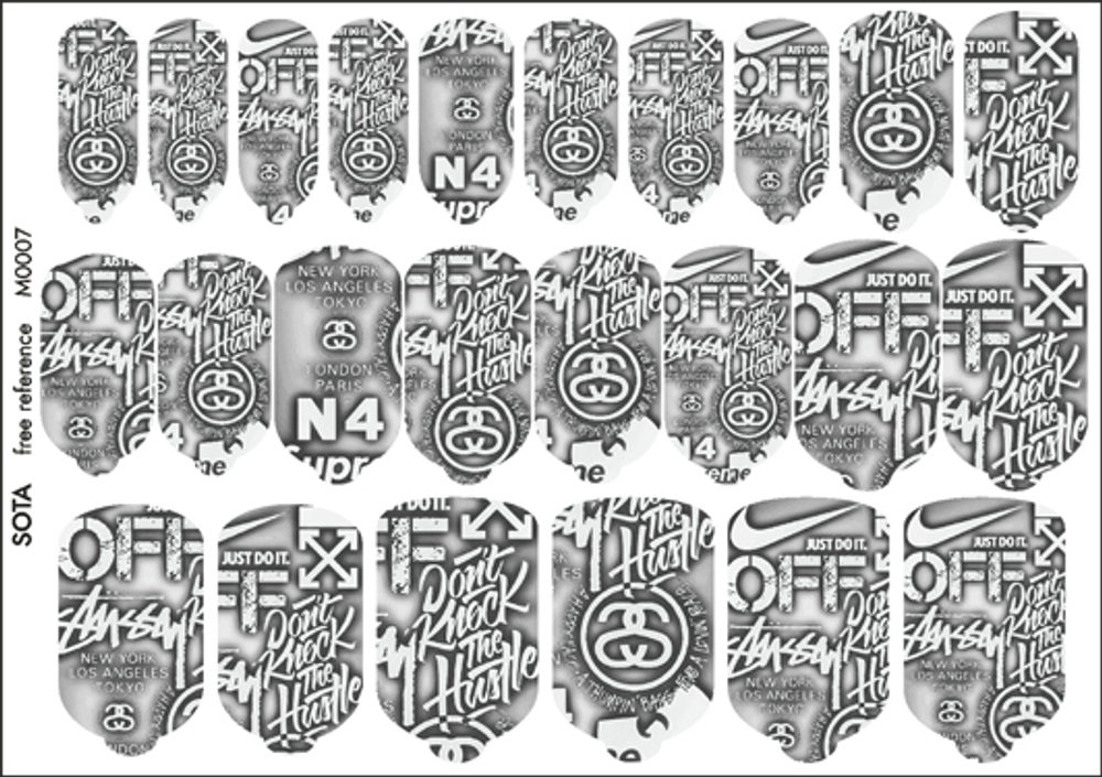 Sota Пленки для дизайна ногтей, маникюра М0007