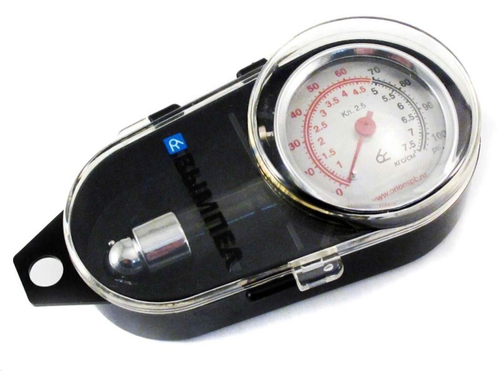 Манометр шинный 7.5 Атм. в метал. корпусе (MH-01) (Вымпел)