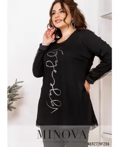 Туника 206-серо-черный Minova