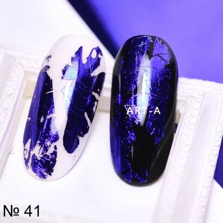 Art-A Фольга переводная Глянцевая ультрамарин (41)