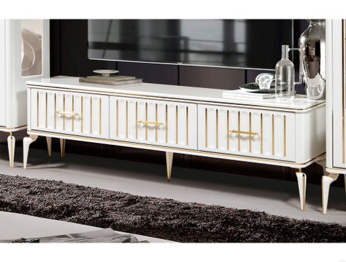 Гостиной Стамбул тумба для теле- радиоаппаратуры белый Слониммебель