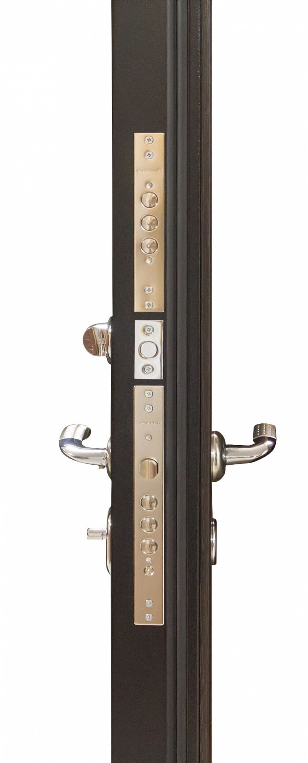 Входная металлическая дверь с зеркалом Сенатор Лира 3К Софт графит Тривиа мрамор белый