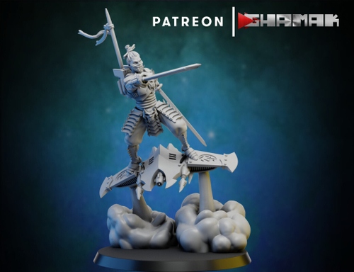 Drukhari  Hellions Геллион Друкхари №1 миниатюра для dnd, днд, pathfinder, фентези, Настольная игра, НРИ, Варгейм, РПГ