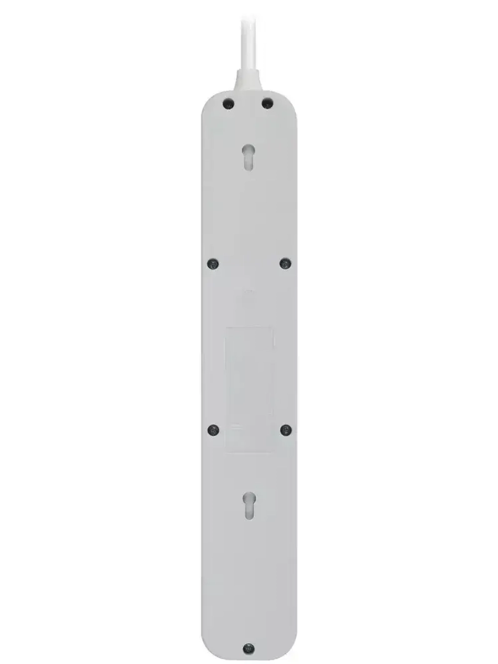 Сетевой фильтр Intro SFE430-2xUSBAC-W с базовой защитой с заземлением с выключателем 4 розетки+2xUSBA+C 3,1A 3м 10А / удлинитель сетевой 3м