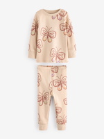 Пижама для девочки Next 192-108, 3 шт., Белый, Розовый, Кремовый