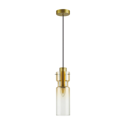 5057/1A PENDANT ODL24 385 золотой/янтарный/металл/стекло Подвес E27 1*40W SCROW